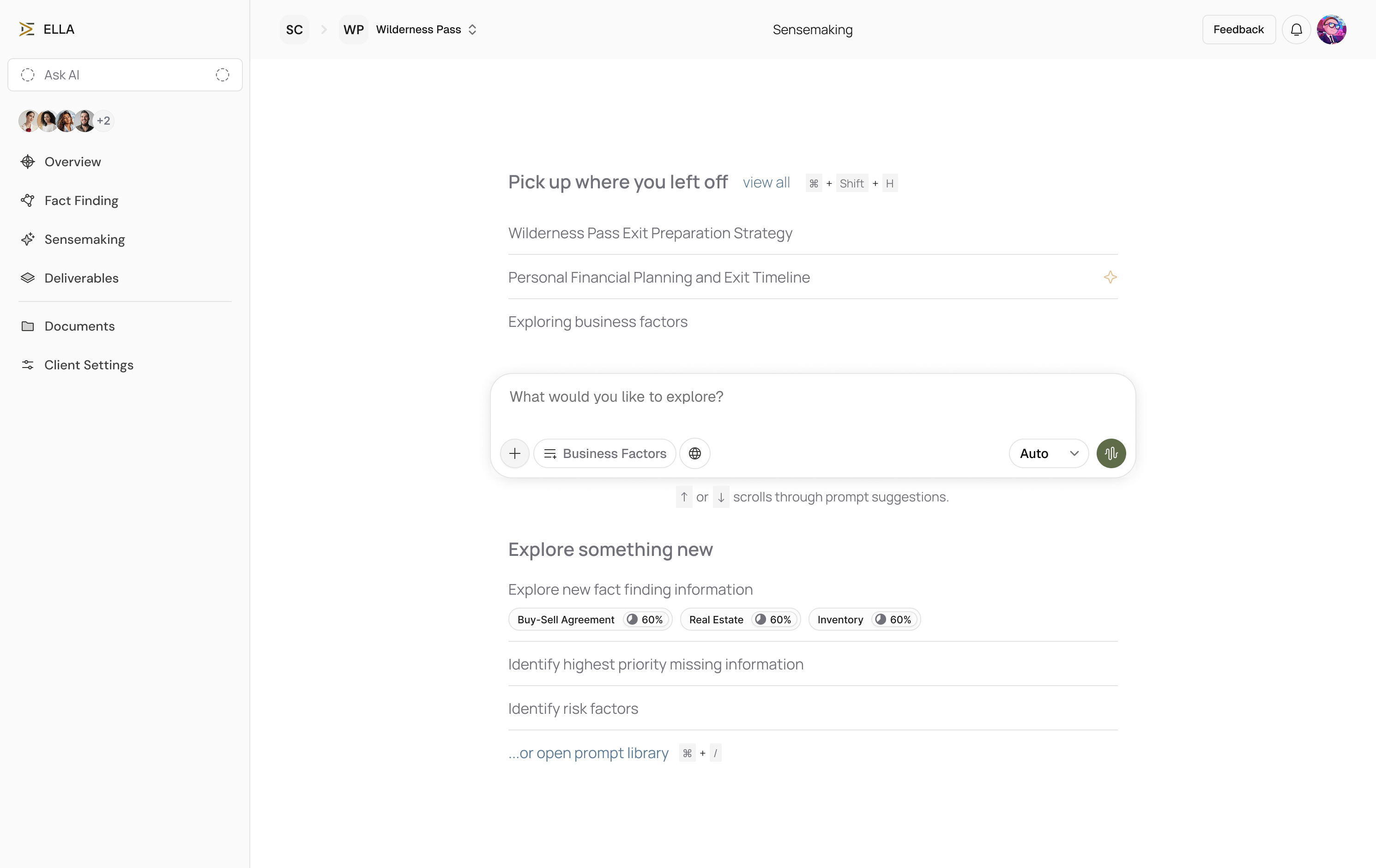 ELLA's Sensemaking Homepage